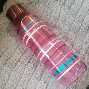 Starbucks Pink Striped Glass Water Vessel